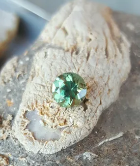 1.27ct INCREDIBLE COLOR CHANGE FOREST GREEN TO OLIVE GREEN MONTANA SAPPHIRE