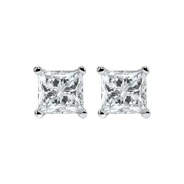 14KT WHITE GOLD DIAMOND (1 3/8CTW) EARRING