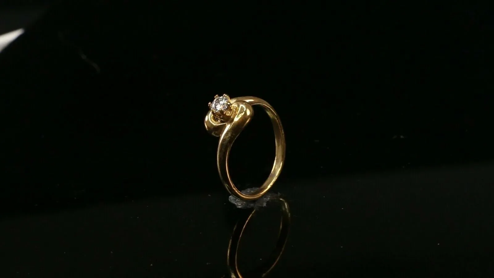 22k Ring Solid Gold ELEGANT Charm Woman Floral Band SIZE 6 RESIZABLE r2447