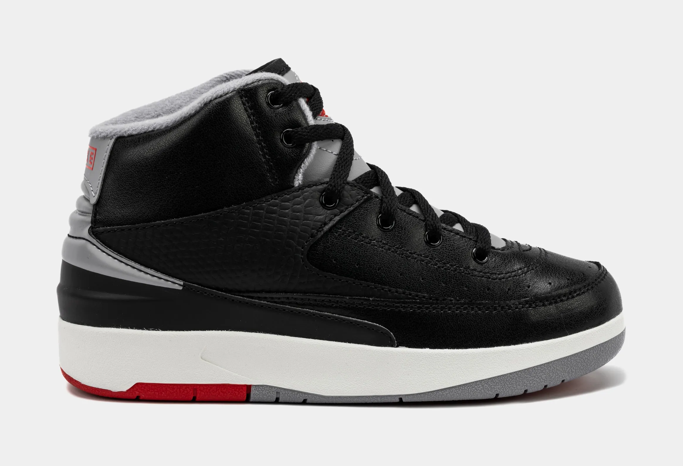 Air Jordan 2 Retro Black Cement Preschool Lifestyle Shoes (Black/Cement Grey)