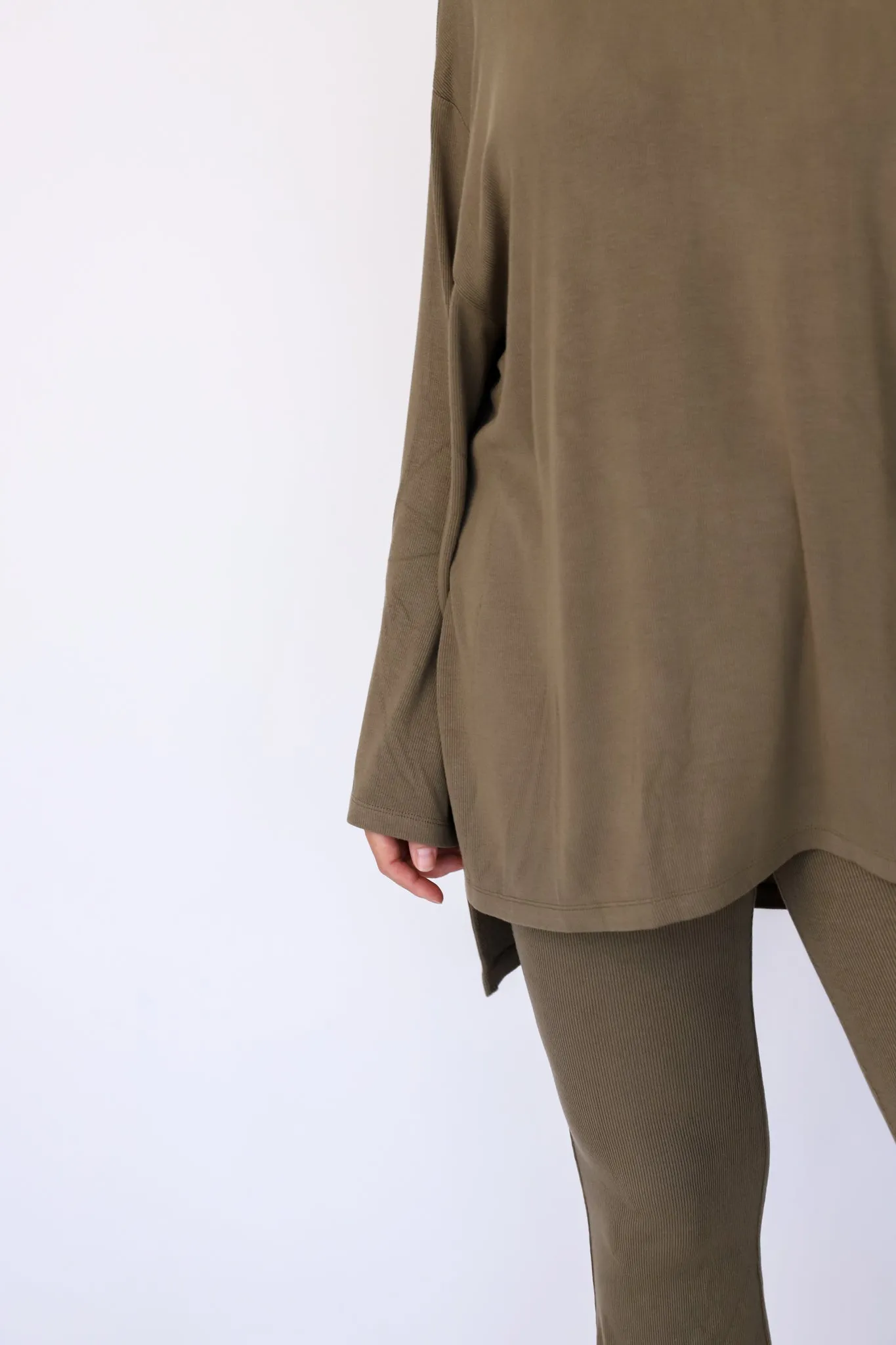 All Weekend Long Pant Set Long Sleeve Olive