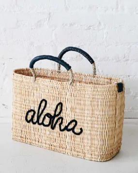 Aloha Medina Motto Basket - Indigo