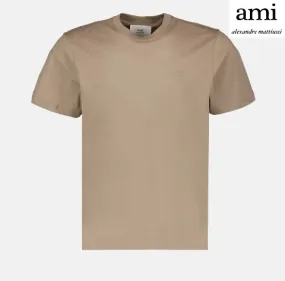 AMI PARIS  |Unisex Plain Logo Designers T-Shirts