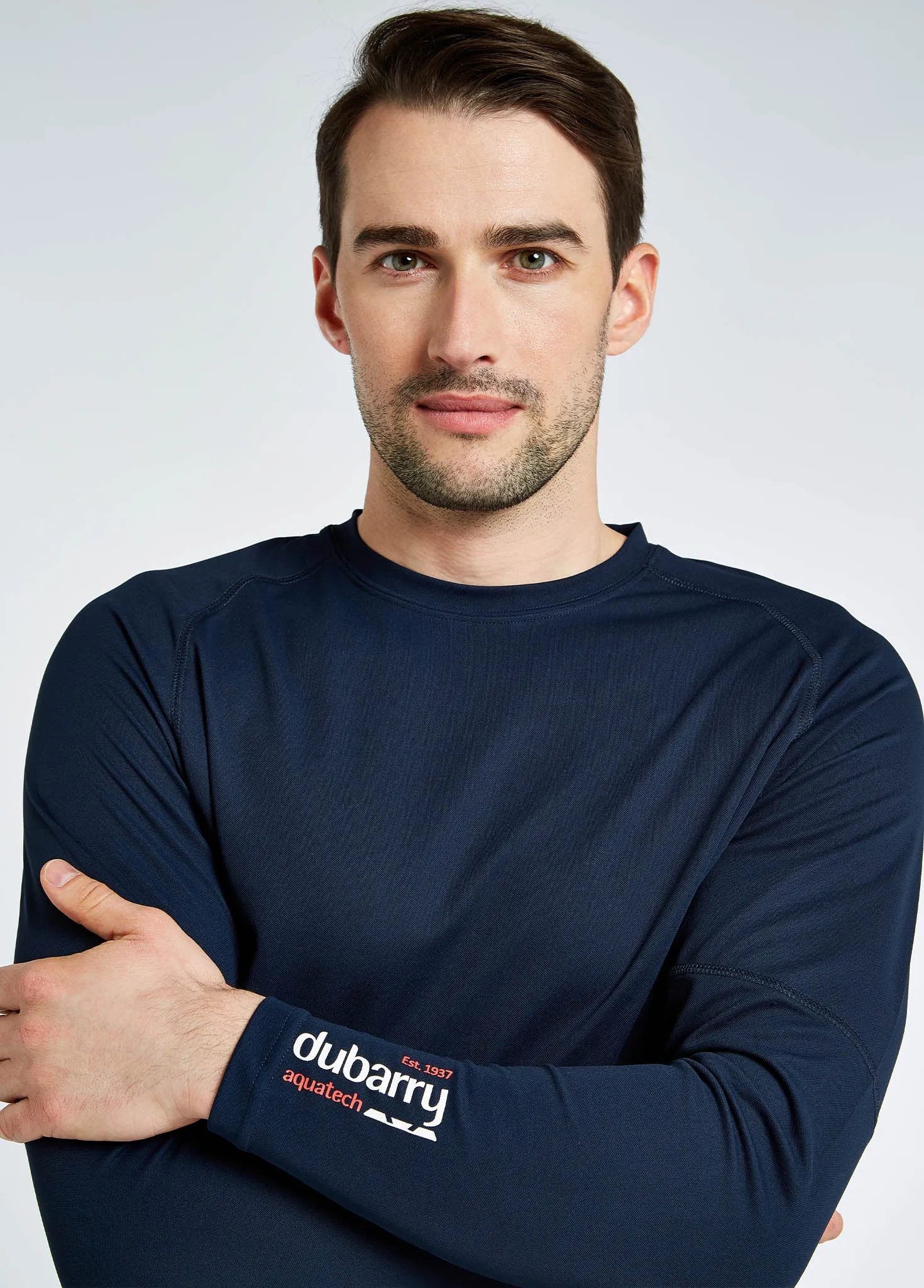 Ancona Mens Long-sleeved t-shirt - Navy