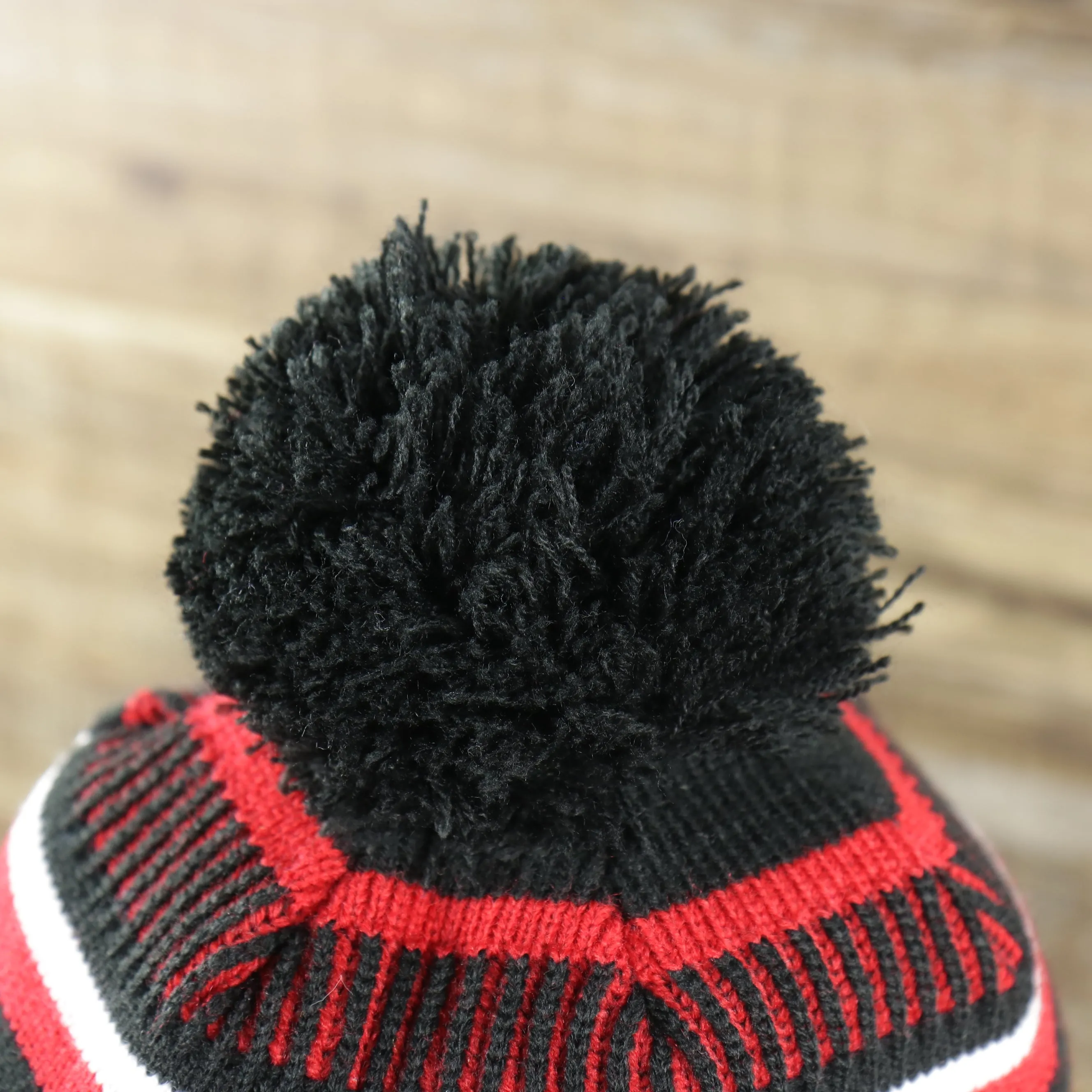 Atlanta Falcons On Field Sideline Cuffed Winter Knit Pom Pom Beanie | Red Winter Beanie