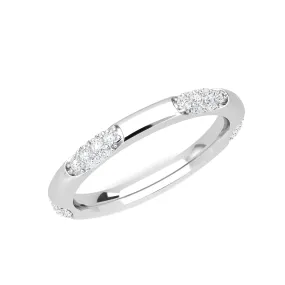 AUTRE - 14k White Gold 0.32ct Ladies Lab Grown Diamond Band