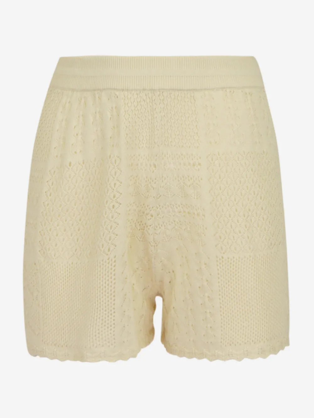 Ba e sh - Short in pizzo macramè tinta unita modello Armo