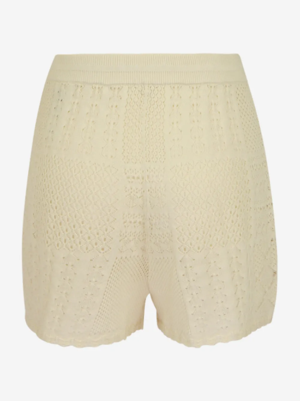 Ba e sh - Short in pizzo macramè tinta unita modello Armo