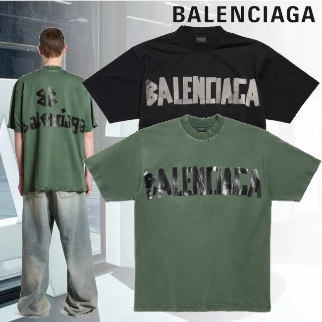 BALENCIAGA  |New Tape Type T-shirt Medium Fit in Black