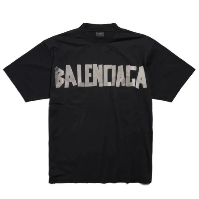 BALENCIAGA  |New Tape Type T-shirt Medium Fit in Black