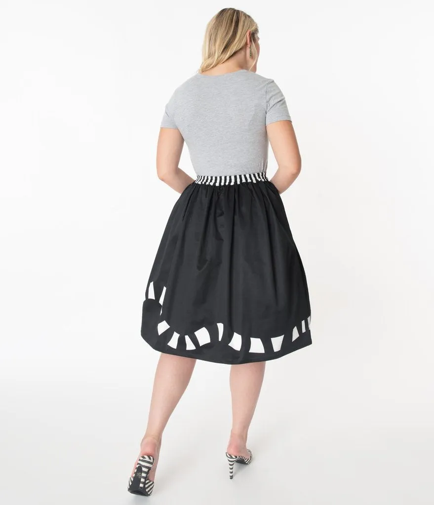 Beetlejuice x Unique Vintage Sandworm Jayne Swing Skirt (XS ONLY)