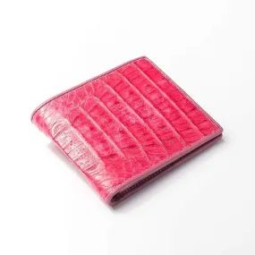 Berry Pink Real Crocodile Wallet