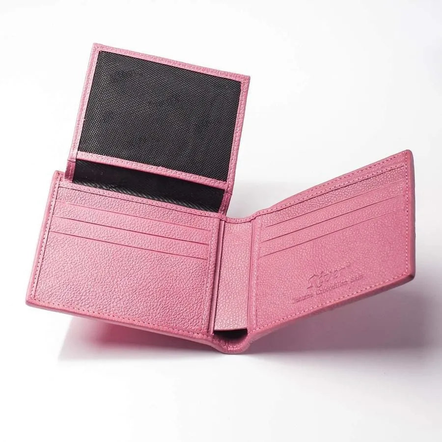 Berry Pink Real Crocodile Wallet