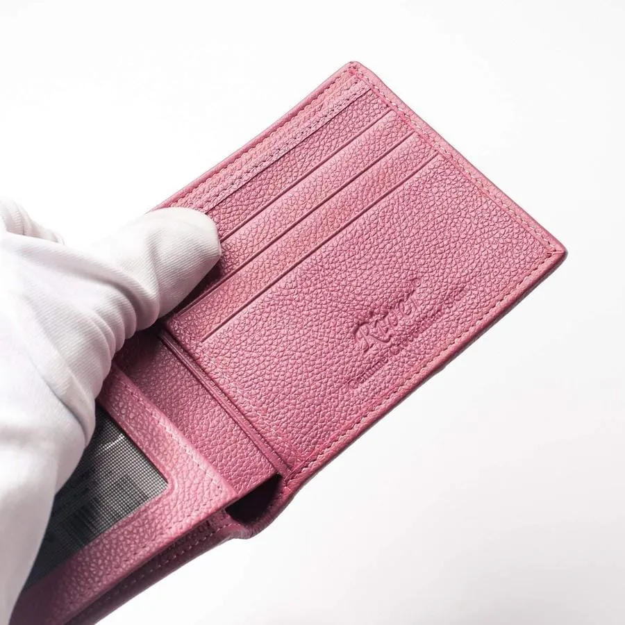 Berry Pink Real Crocodile Wallet