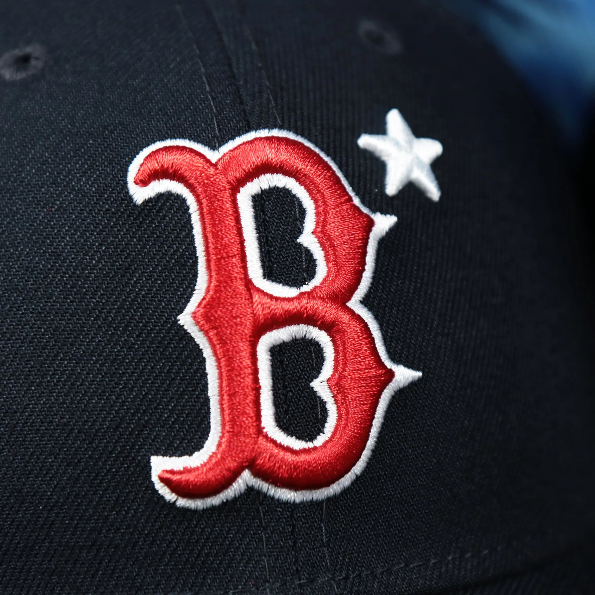 Boston Red Sox Metallic All Star Game MLB 2022 Side Patch 9Forty Mesh Trucker | ASG 2022 Navy Blue Trucker Hat