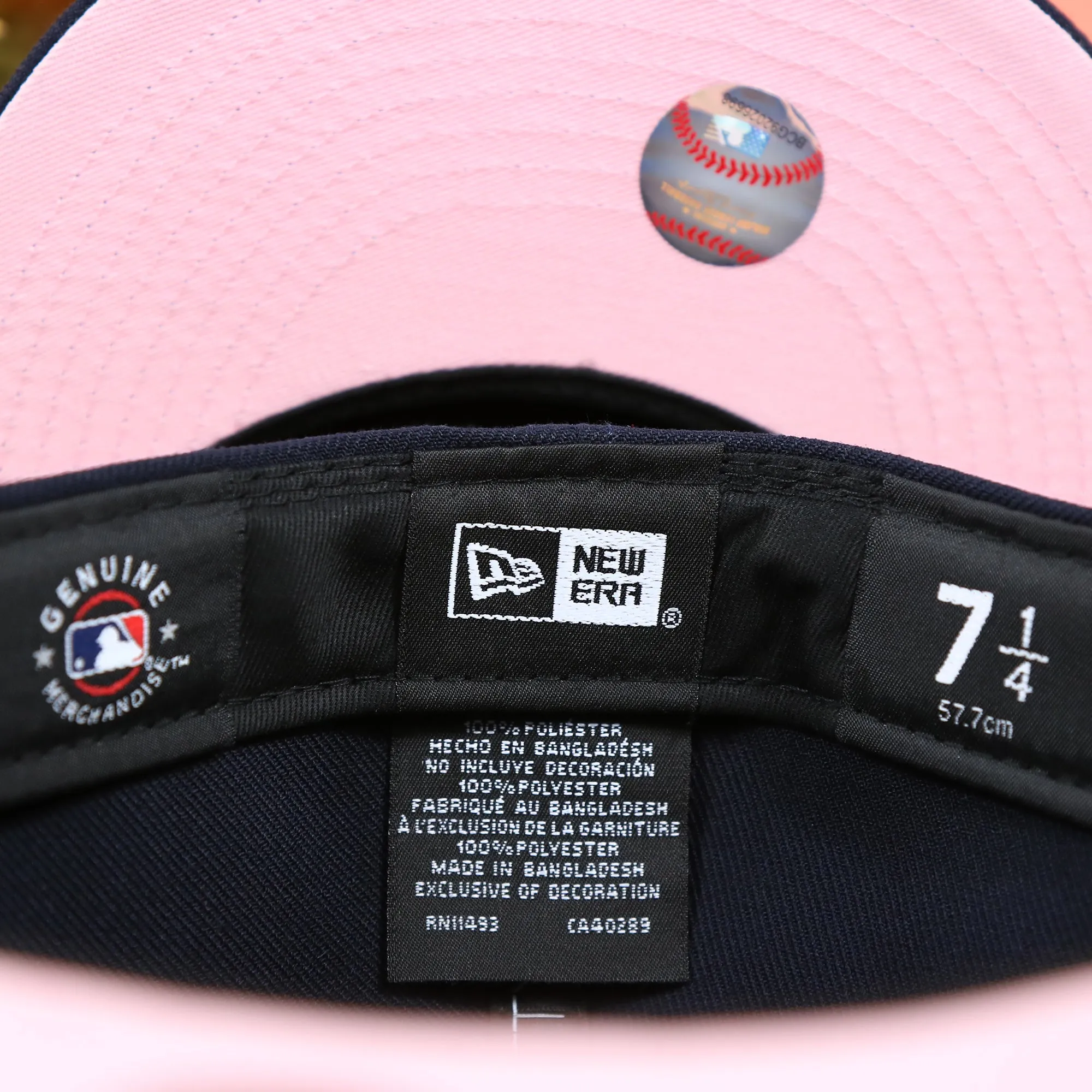 Boston Red Sox Pink UV Sakura 59Fifty Bloom Side Patch Fitted Cap | Navy Blue