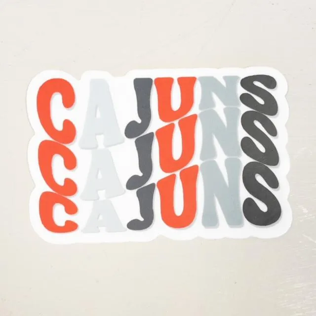 Cajuns Retro Sticker