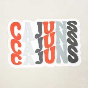 Cajuns Retro Sticker