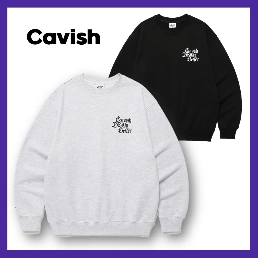 CAVISH  |Unisex Street Style Logo Sweatshirts