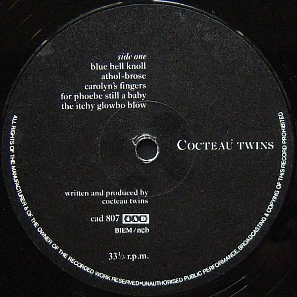 Cocteau Twins ~ Blue Bell Knoll