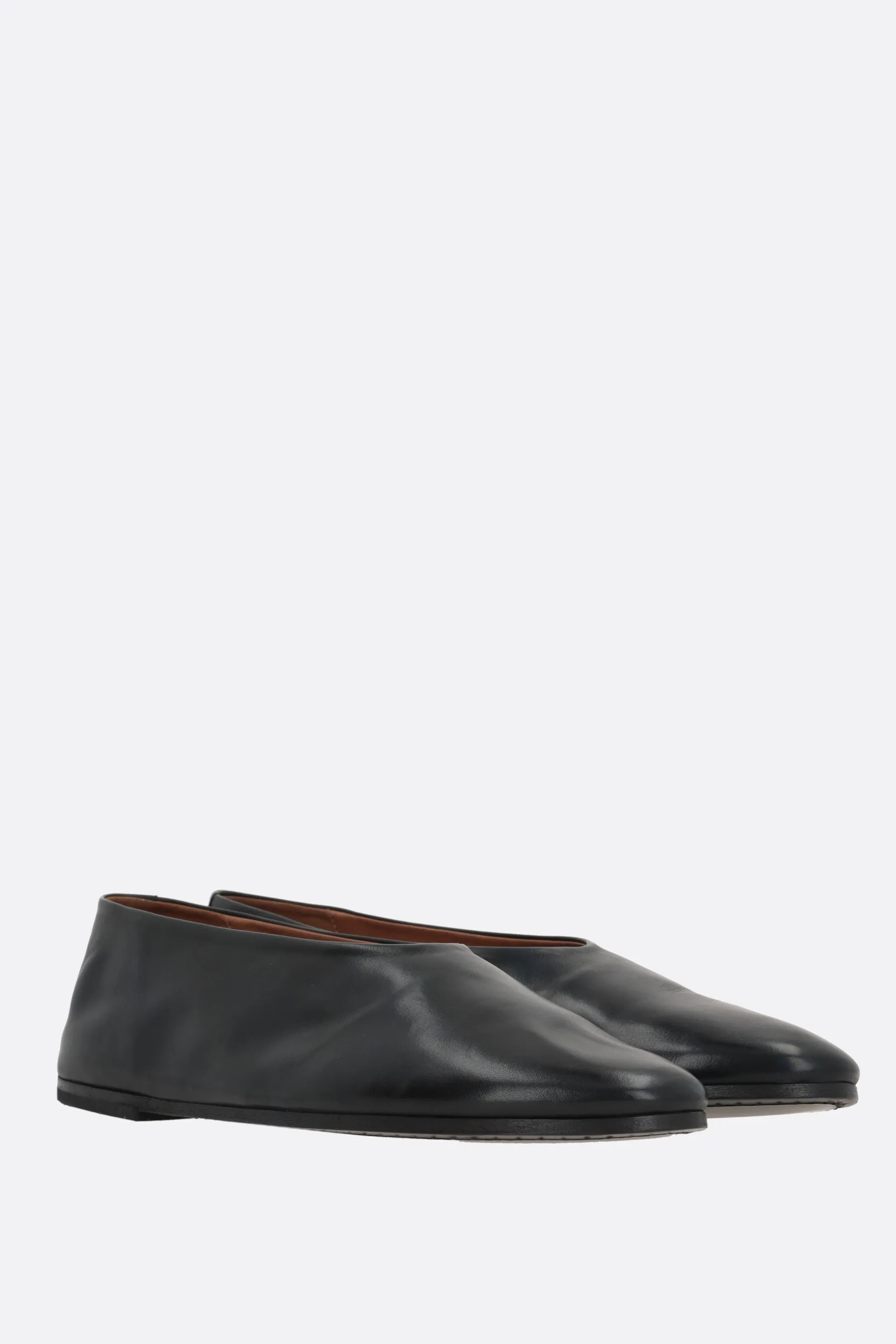 Coltellaccio smooth leather ballerinas