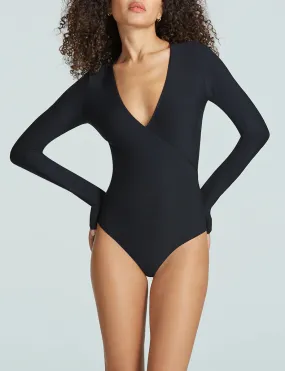 Commando Butter Wrap Bodysuit | Black