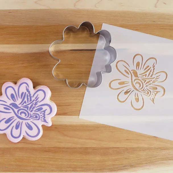 Cookie Cutter and Stencil Set - Hummingbird