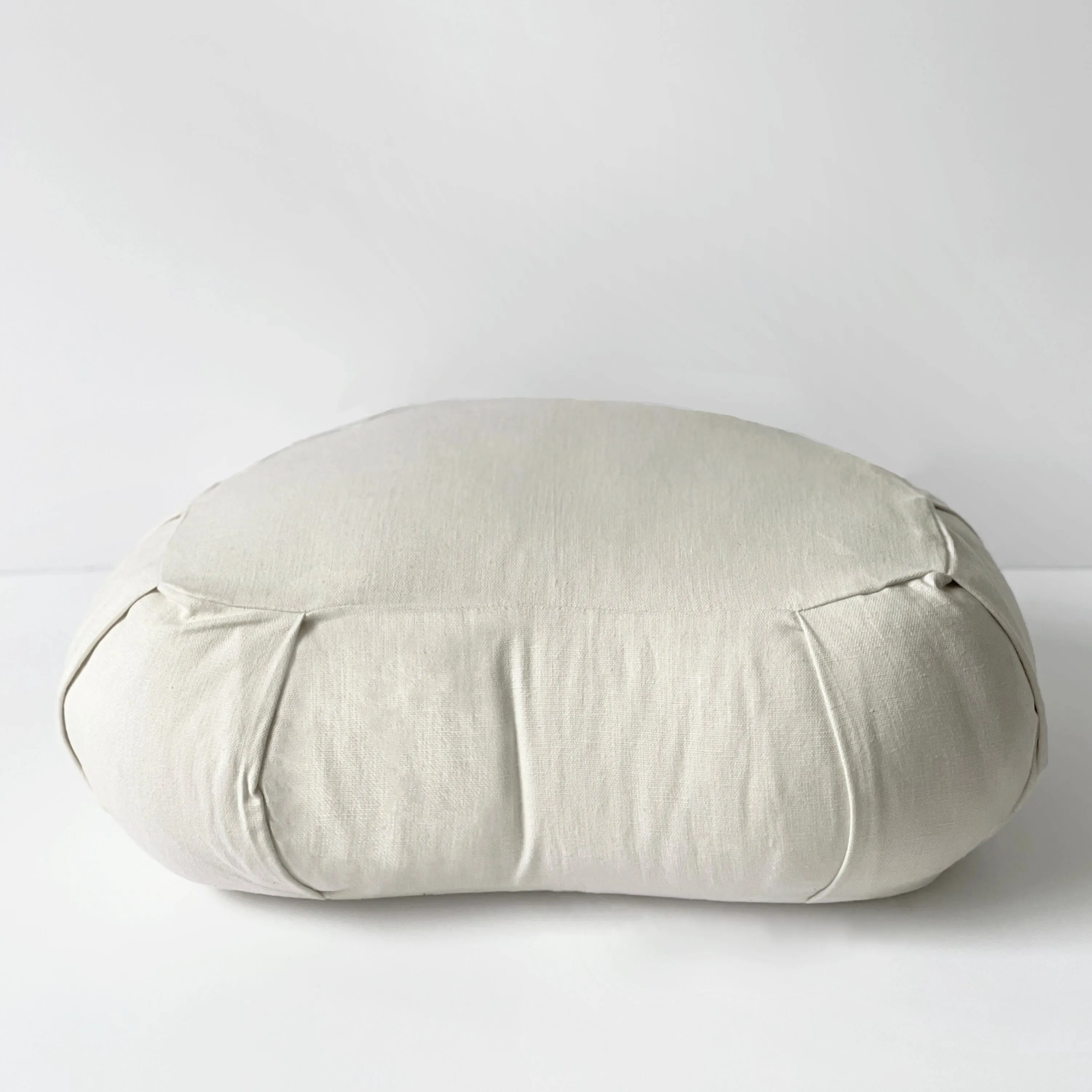 Crescent Natural Meditation Cushion | Sandy White