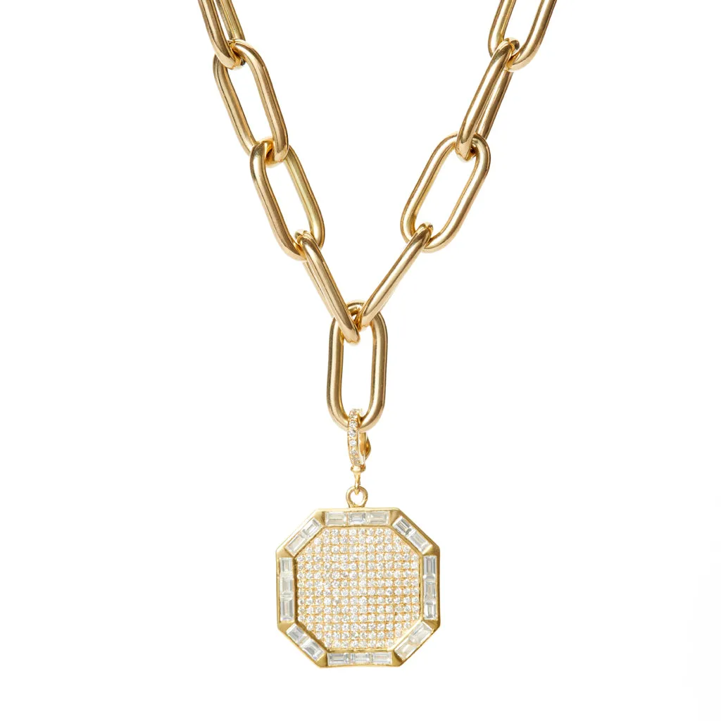 Diamond Octagon Pendant