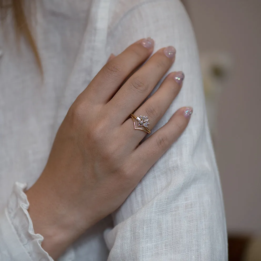 Diamond Snowflake Ring