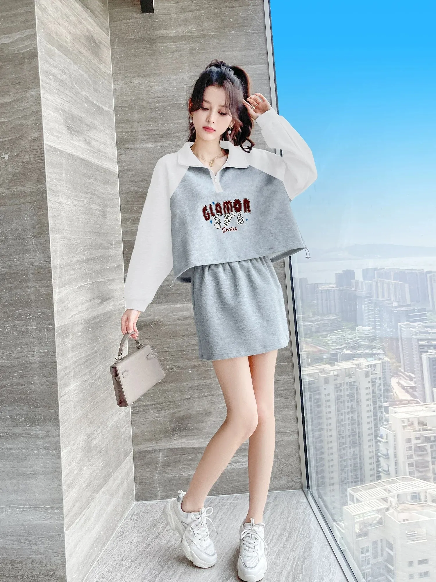 Early Autumn Outfit Suit 2024 New Women's Clothing Early Autumn Small Autumn Casual Fashion Two-piece Skirt Autumn Year