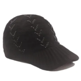 Elsa Winter Baseball Hat in Black