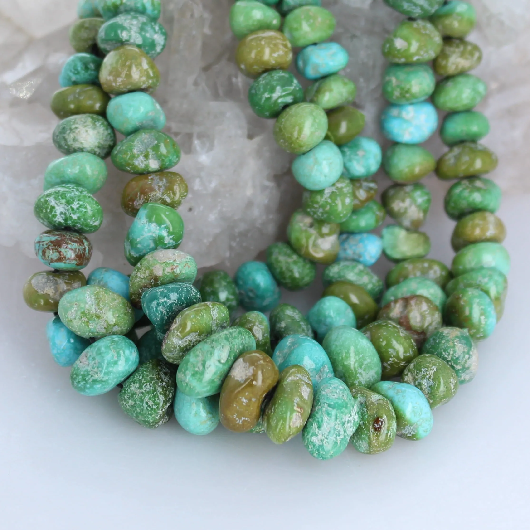 Emerald Valley Turquoise Beads Graduated 8-14mm