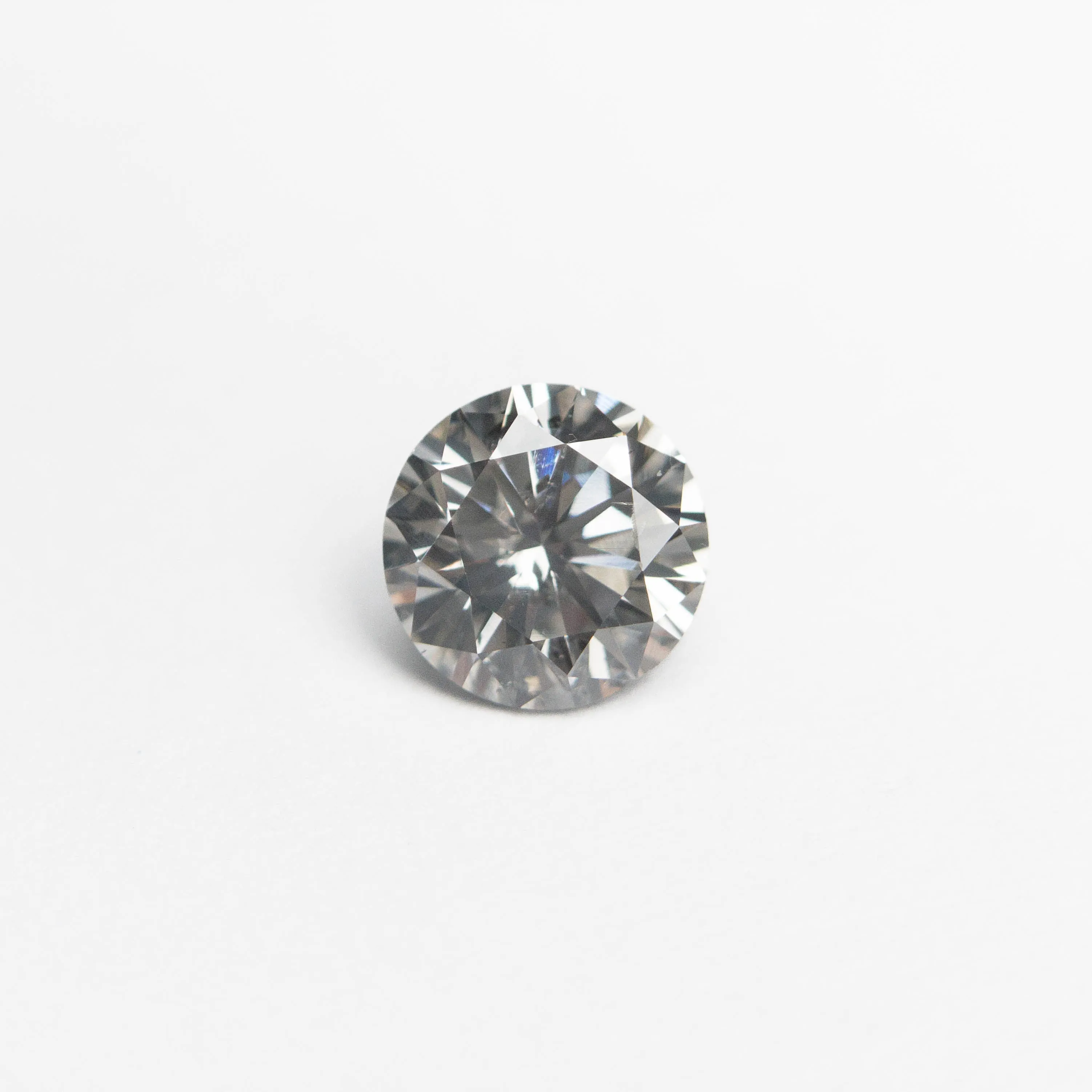 Fancy Grey Brilliant Cut Diamond - 0.48ct Round