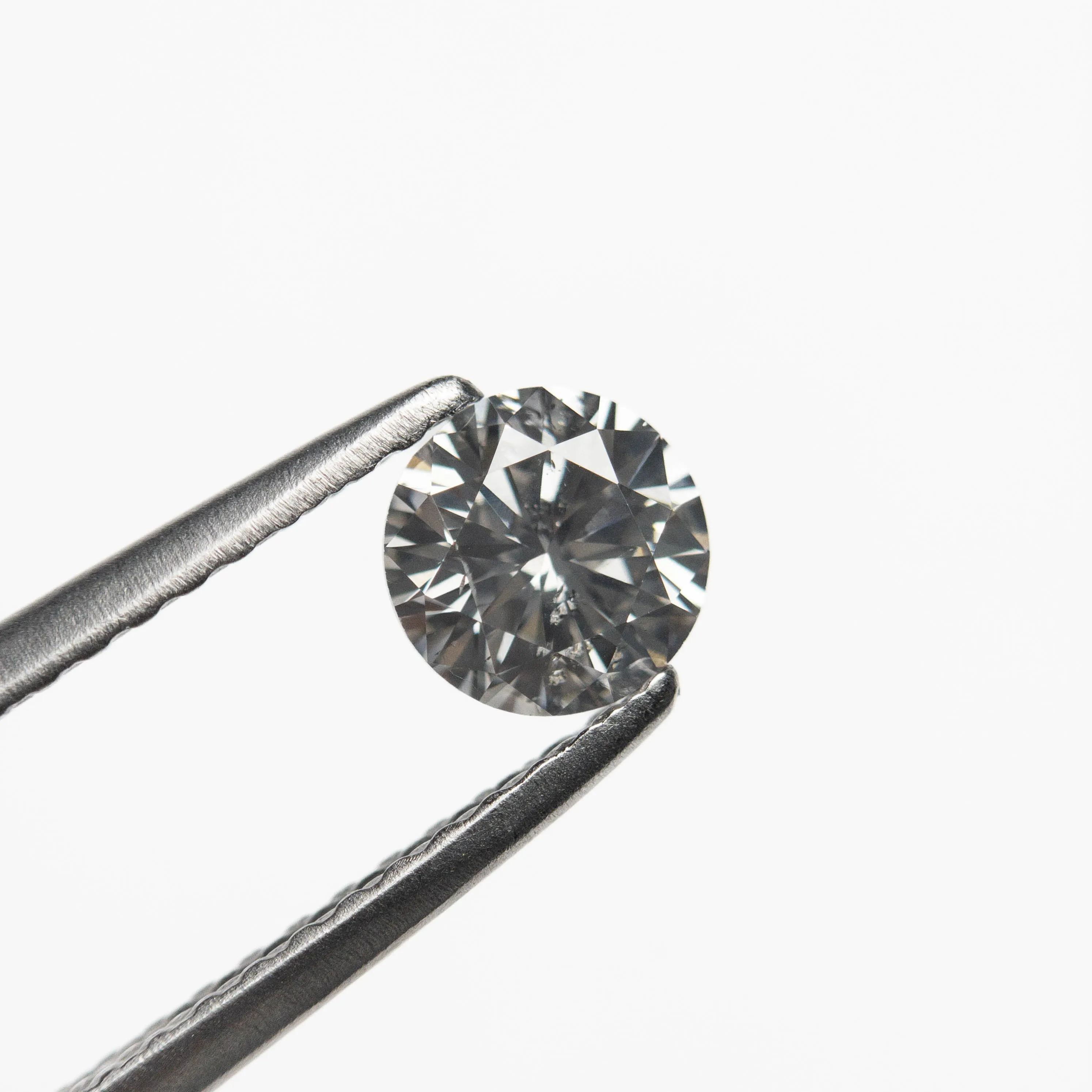 Fancy Grey Brilliant Cut Diamond - 0.48ct Round