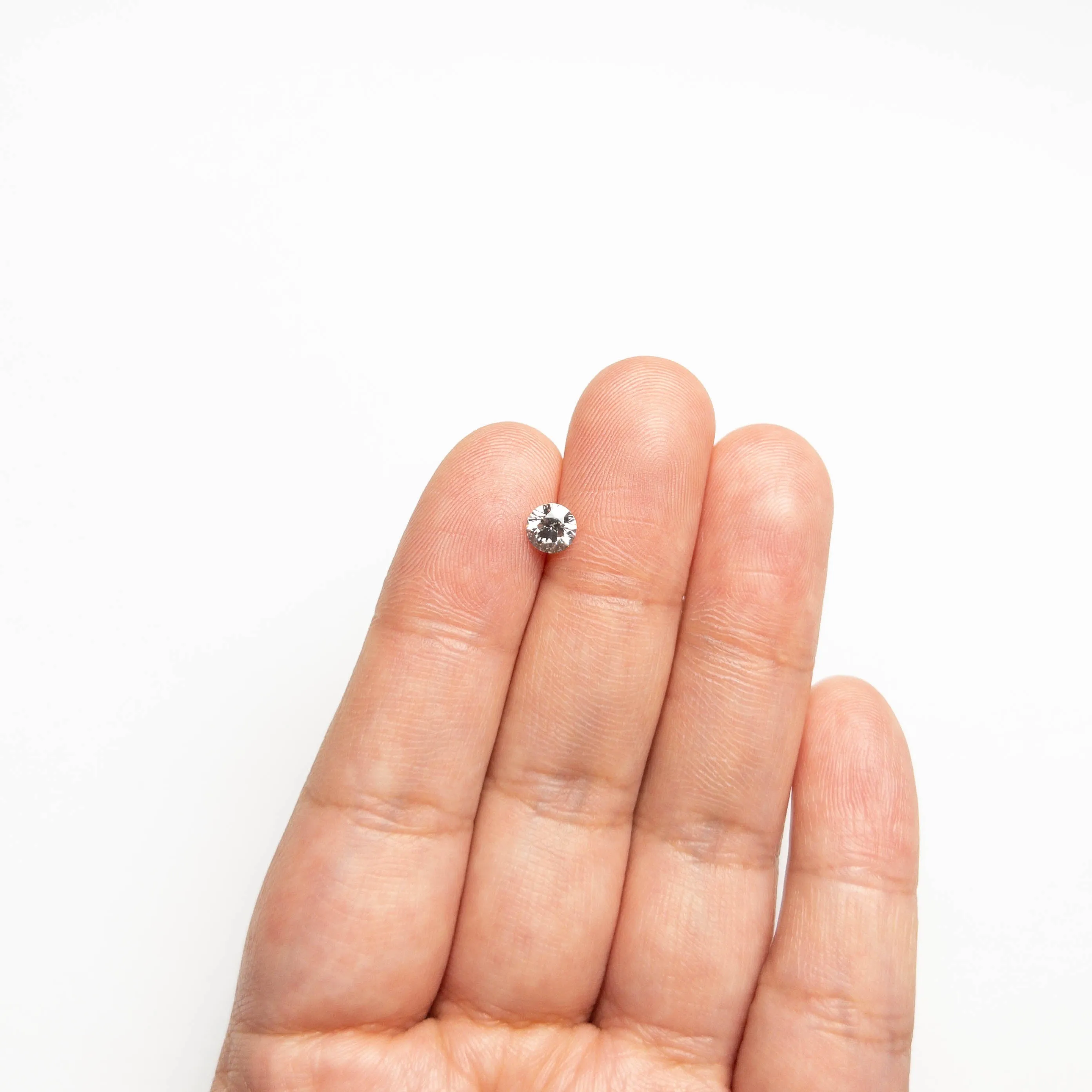 Fancy Grey Brilliant Diamond - 0.54ct Round