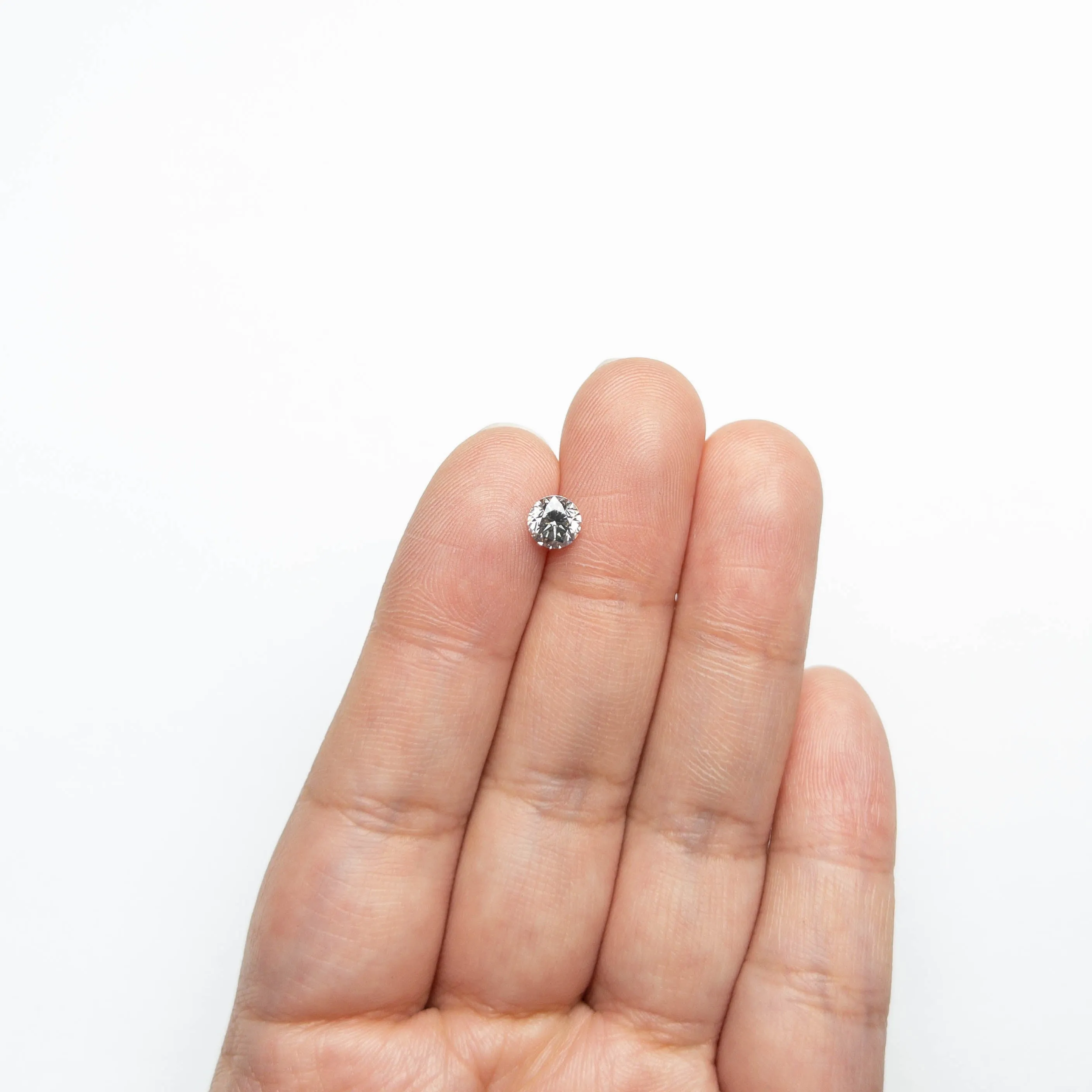 Fancy Grey Brilliant Diamond - 0.76ct Round