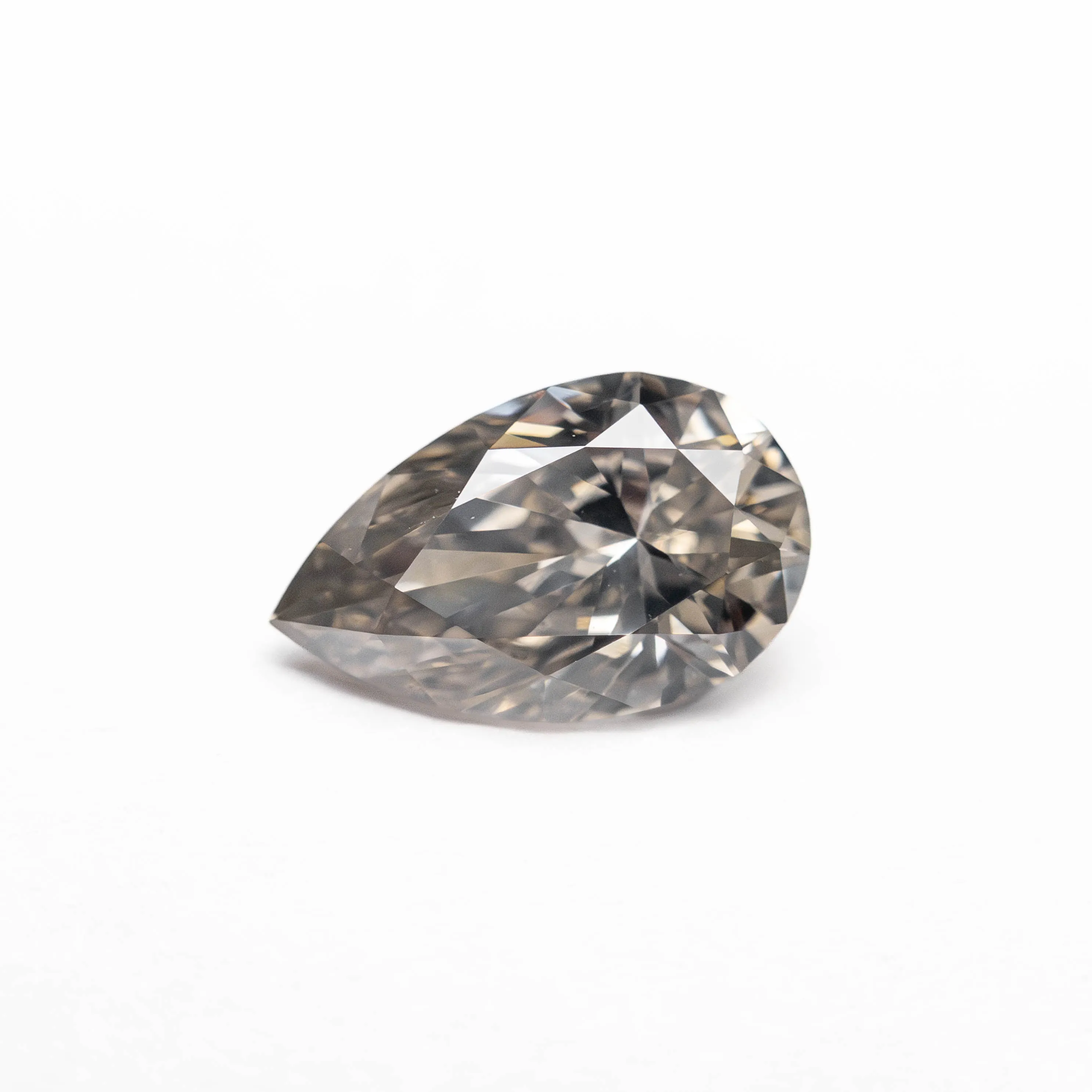 Fancy Grey Brilliant Diamond - 0.83ct Pear