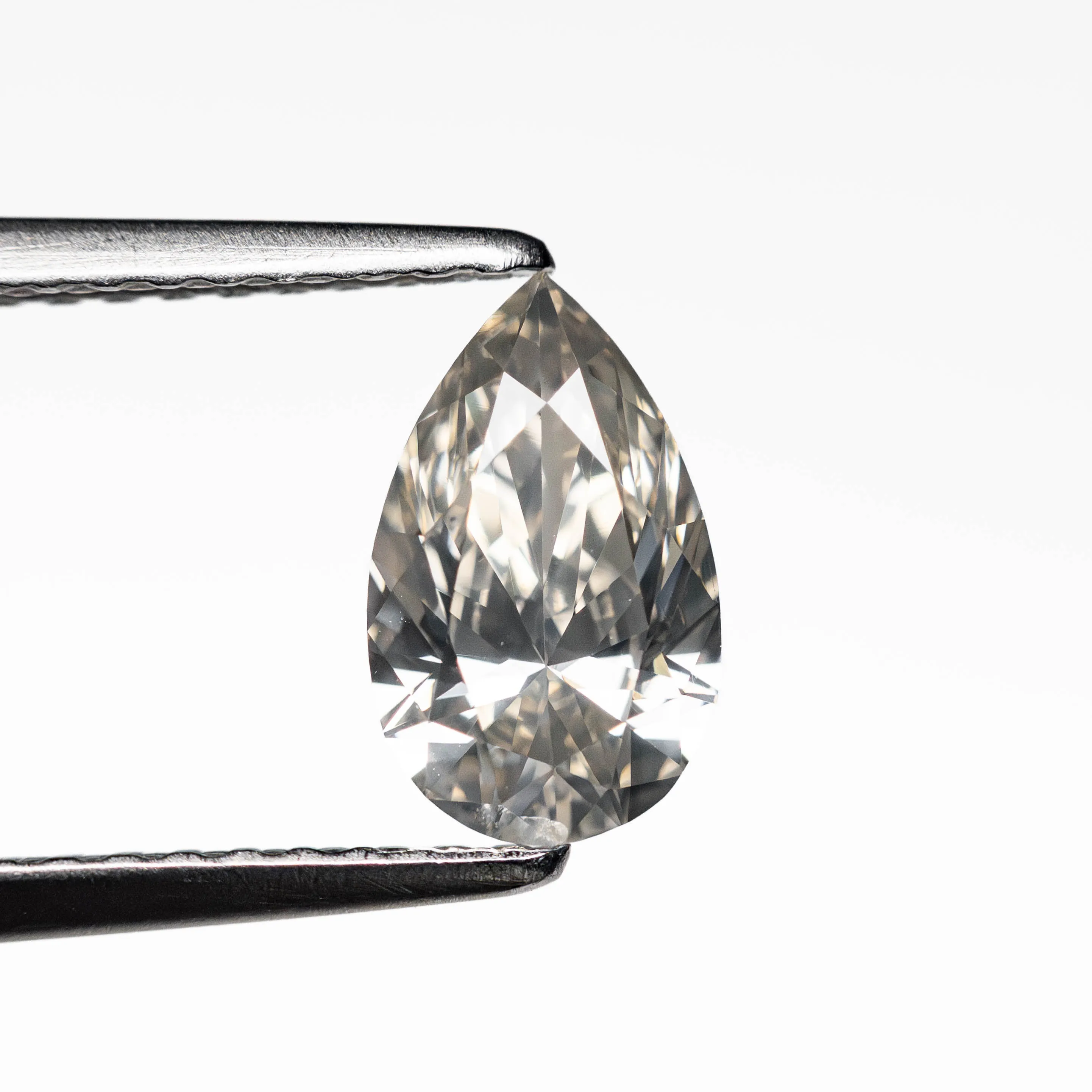 Fancy Grey Brilliant Diamond - 0.83ct Pear