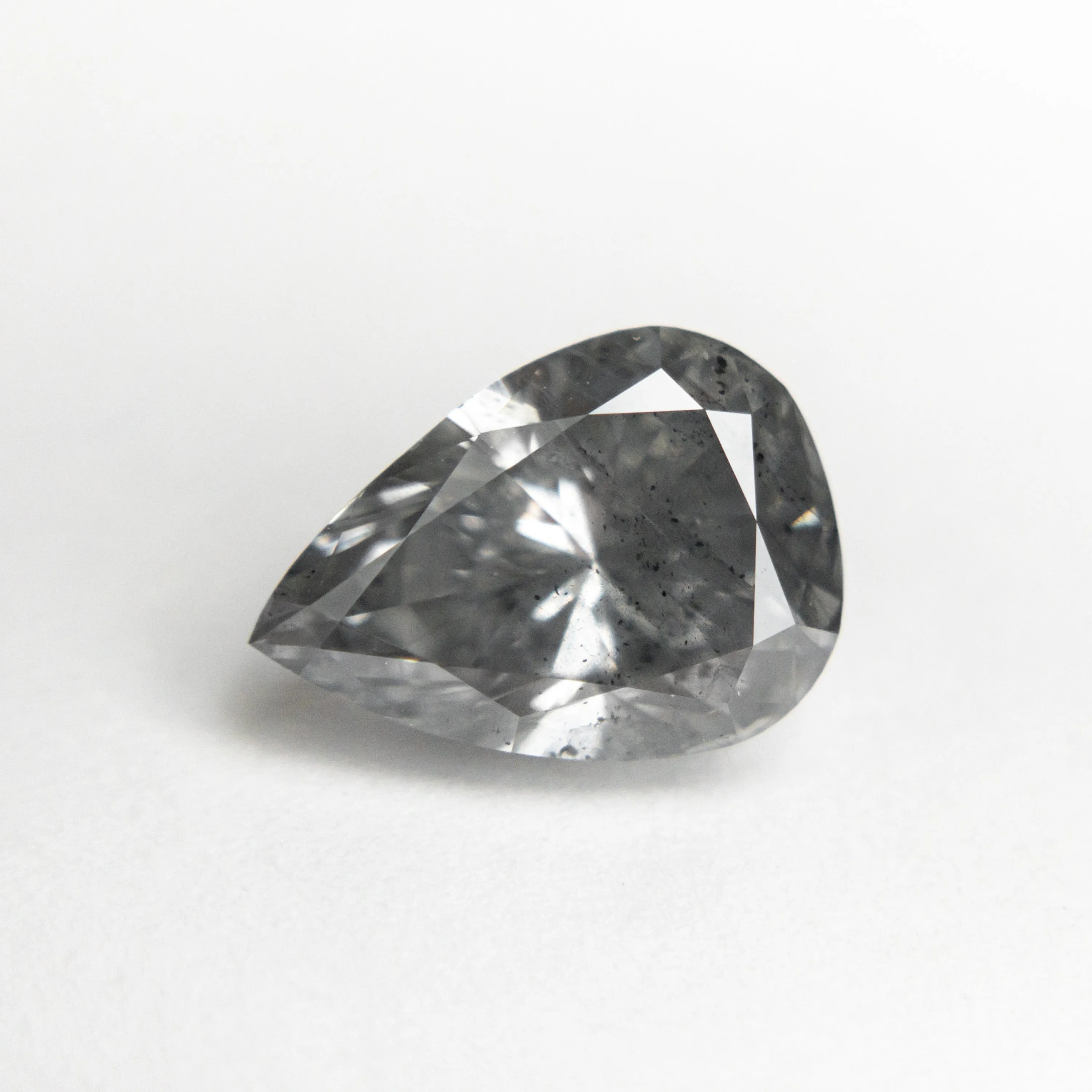 Fancy Grey Brilliant Diamond - 2.50ct Pear