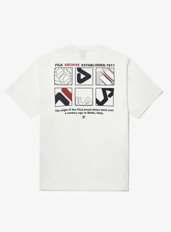 FILA  |Unisex Street Style Cotton T-Shirts