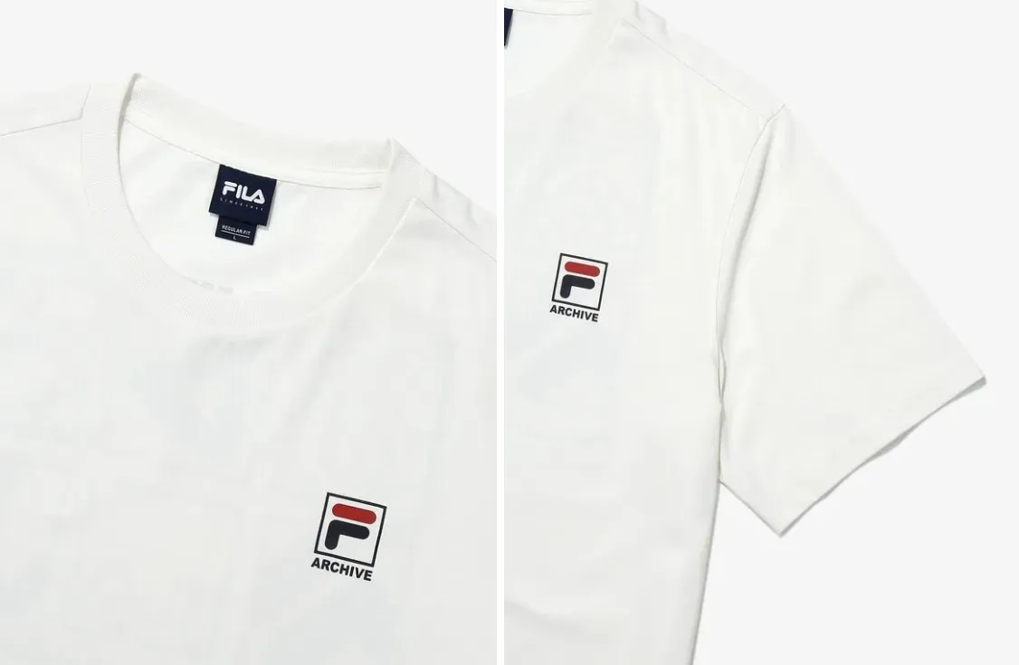 FILA  |Unisex Street Style Cotton T-Shirts