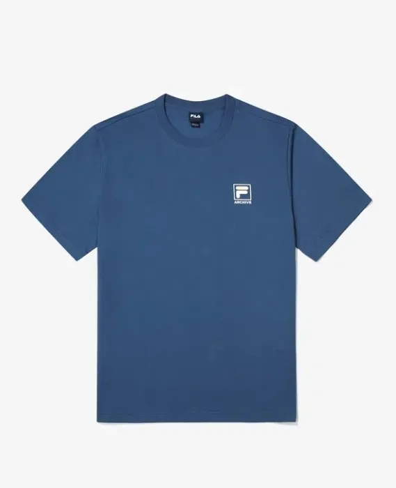 FILA  |Unisex Street Style Cotton T-Shirts