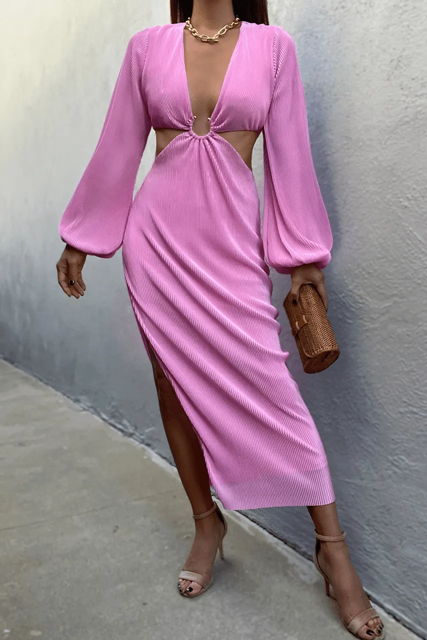 Freya Midi Dress - Pink