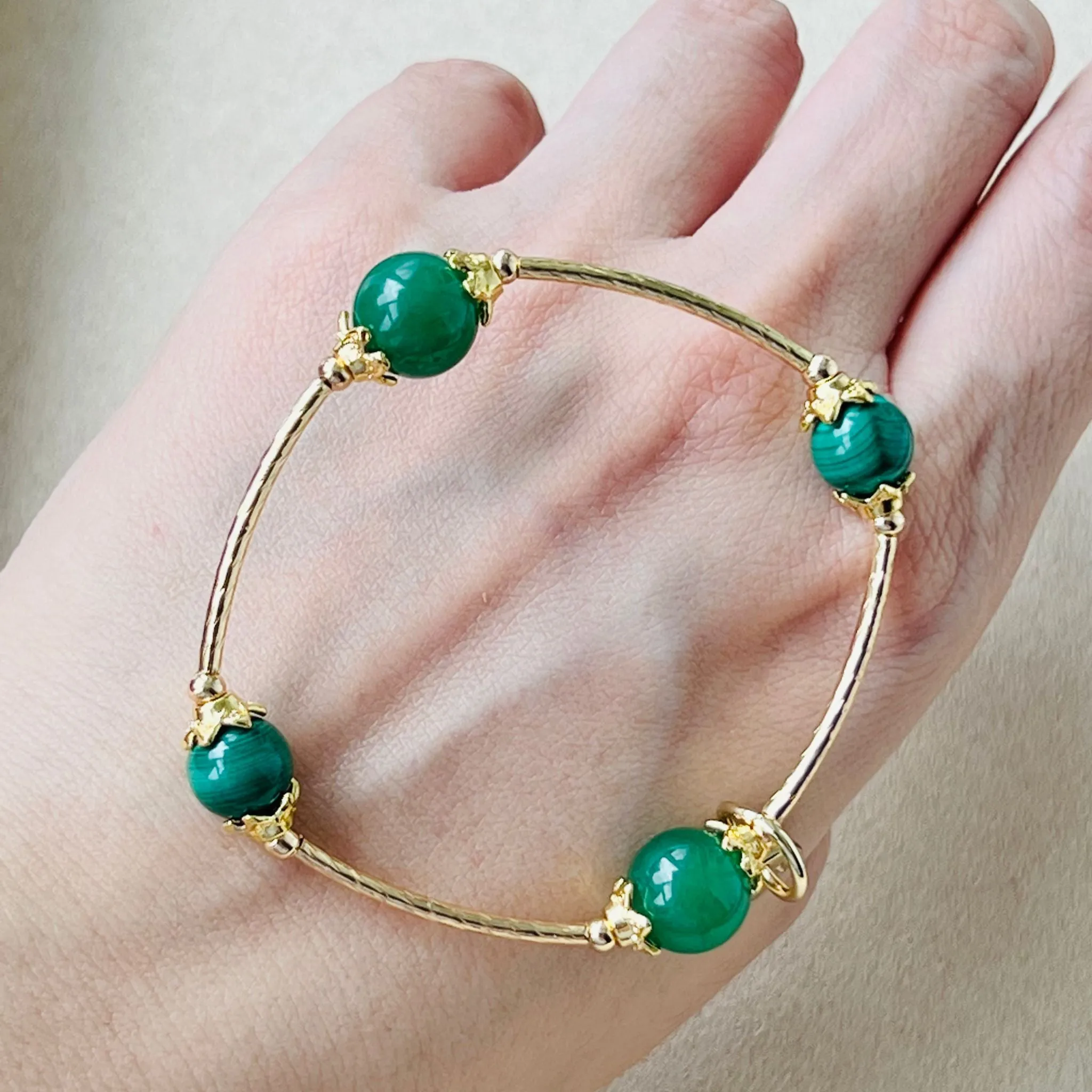 Green Aventurine & Malachite La Grace Bracelet