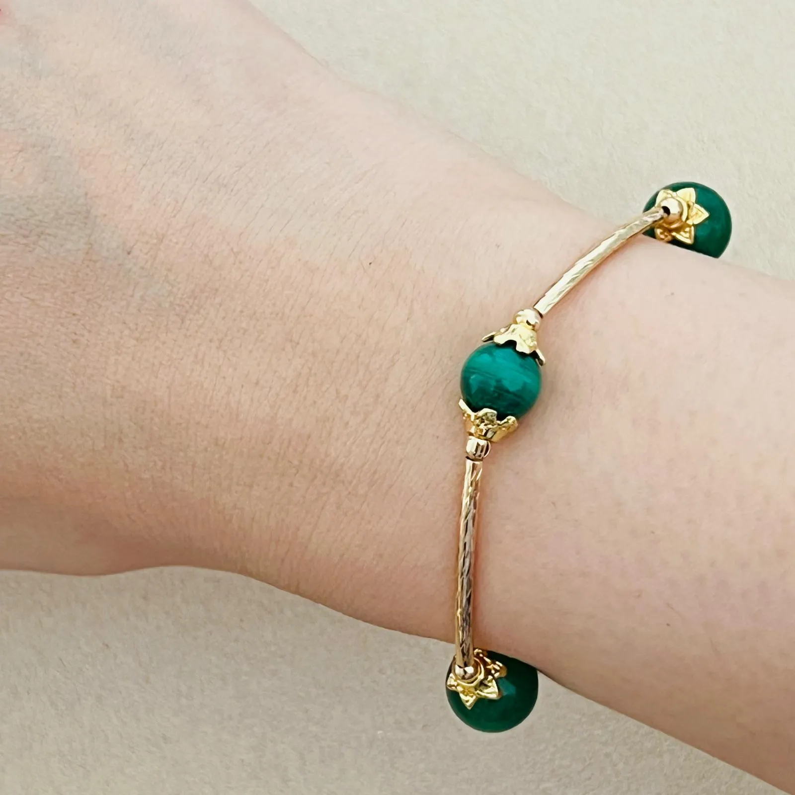 Green Aventurine & Malachite La Grace Bracelet