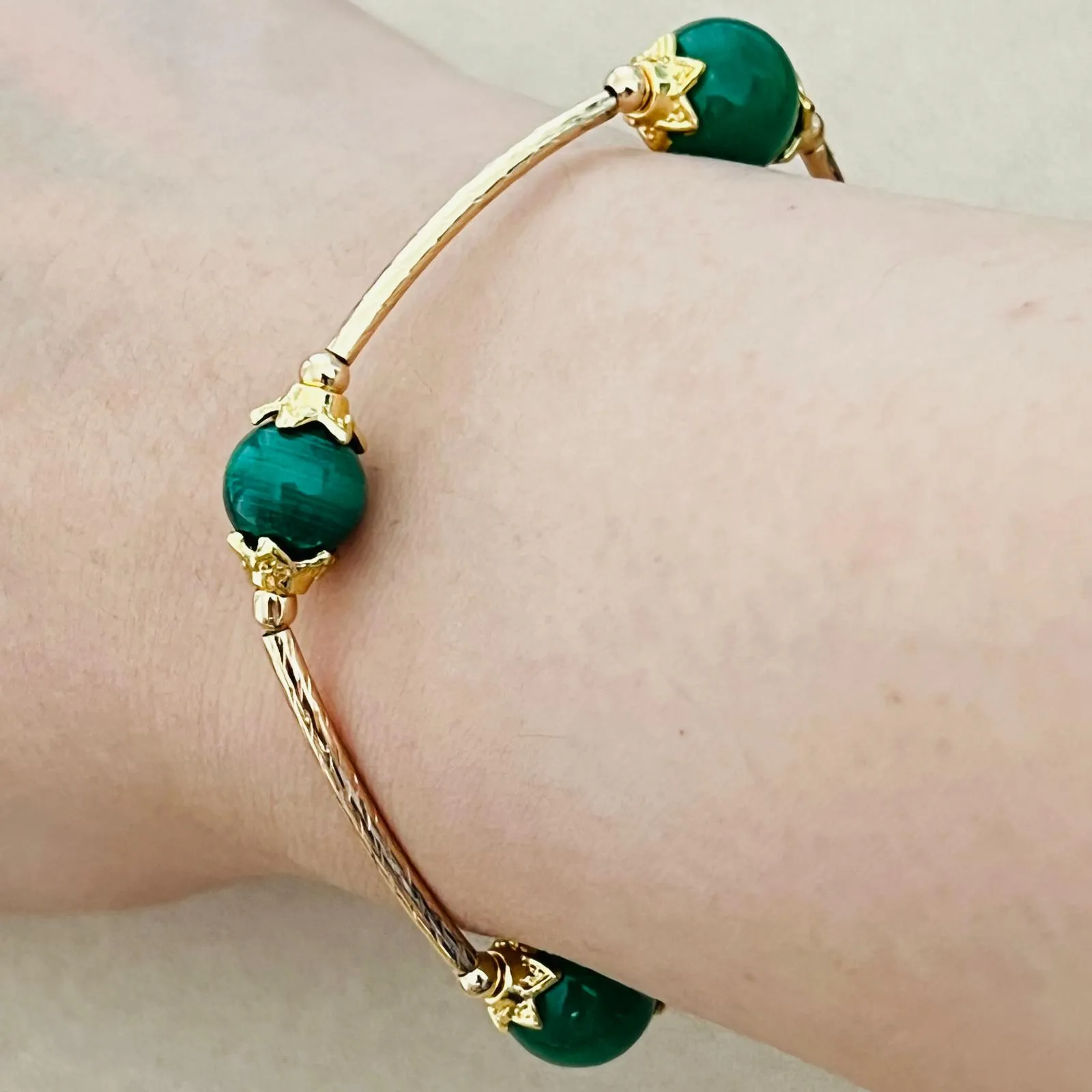 Green Aventurine & Malachite La Grace Bracelet