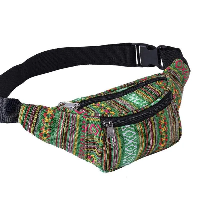 Green Mix Canvas Bumbag