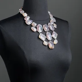 Grey Agate Statement Necklace