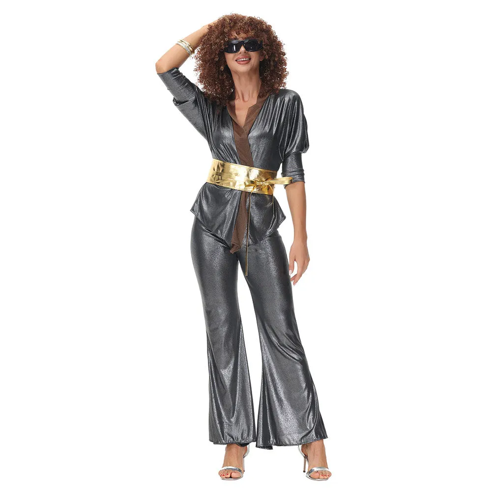 Hippie Costumes  Women Carnival Halloween Party Vintage Retro 1970s Disco Clothing Suit Rock Hippies Cosplay Outfits